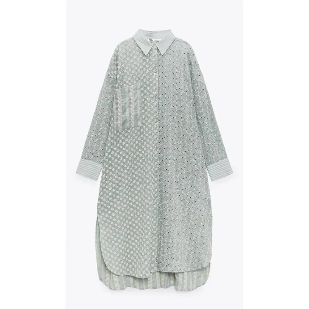 ZARA
Embroidered shirt dress New - Picture 5 of 11